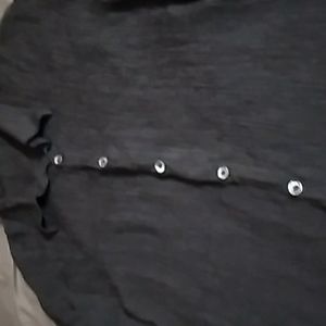 mens short dress shirt L 50%rayon